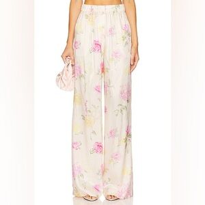 LOVESHACKFANCY Helia Pant in Rose NWT.